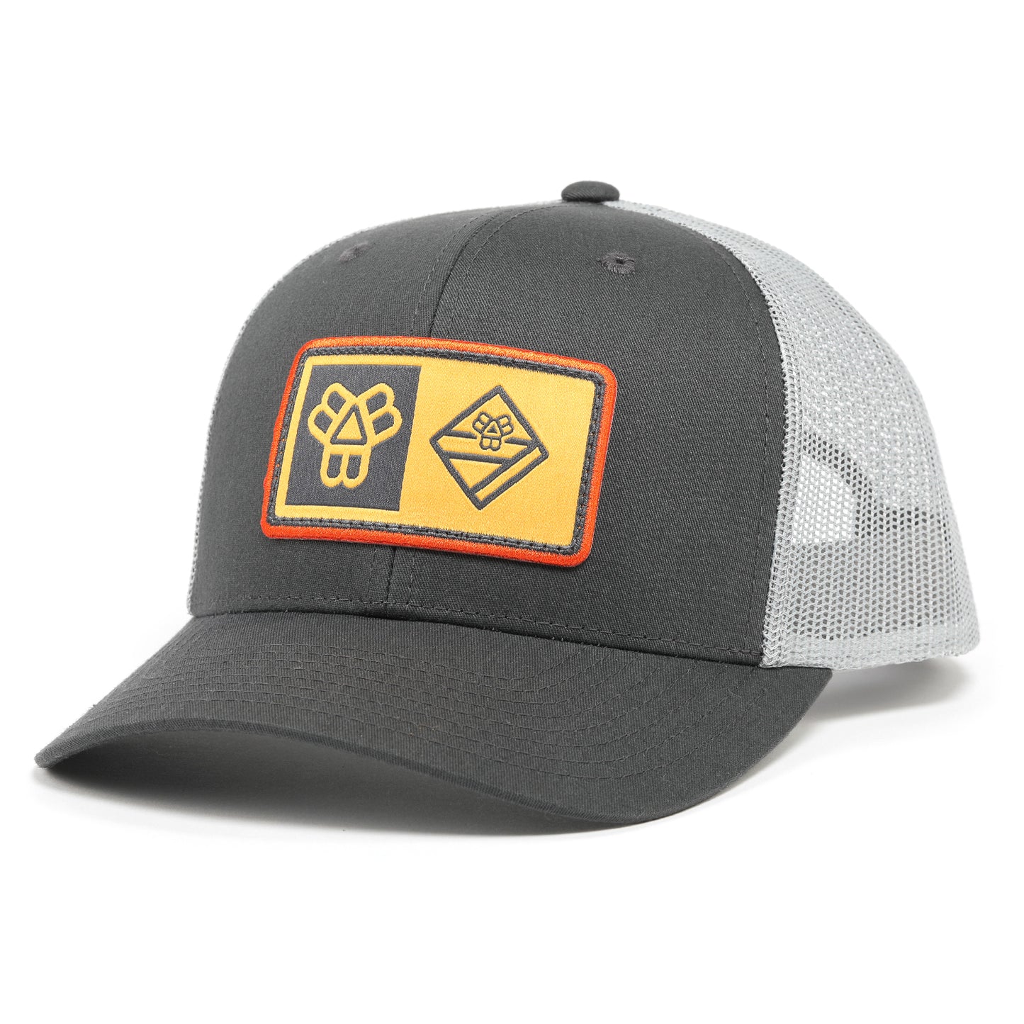 Charcoal Dual Logo Trucker