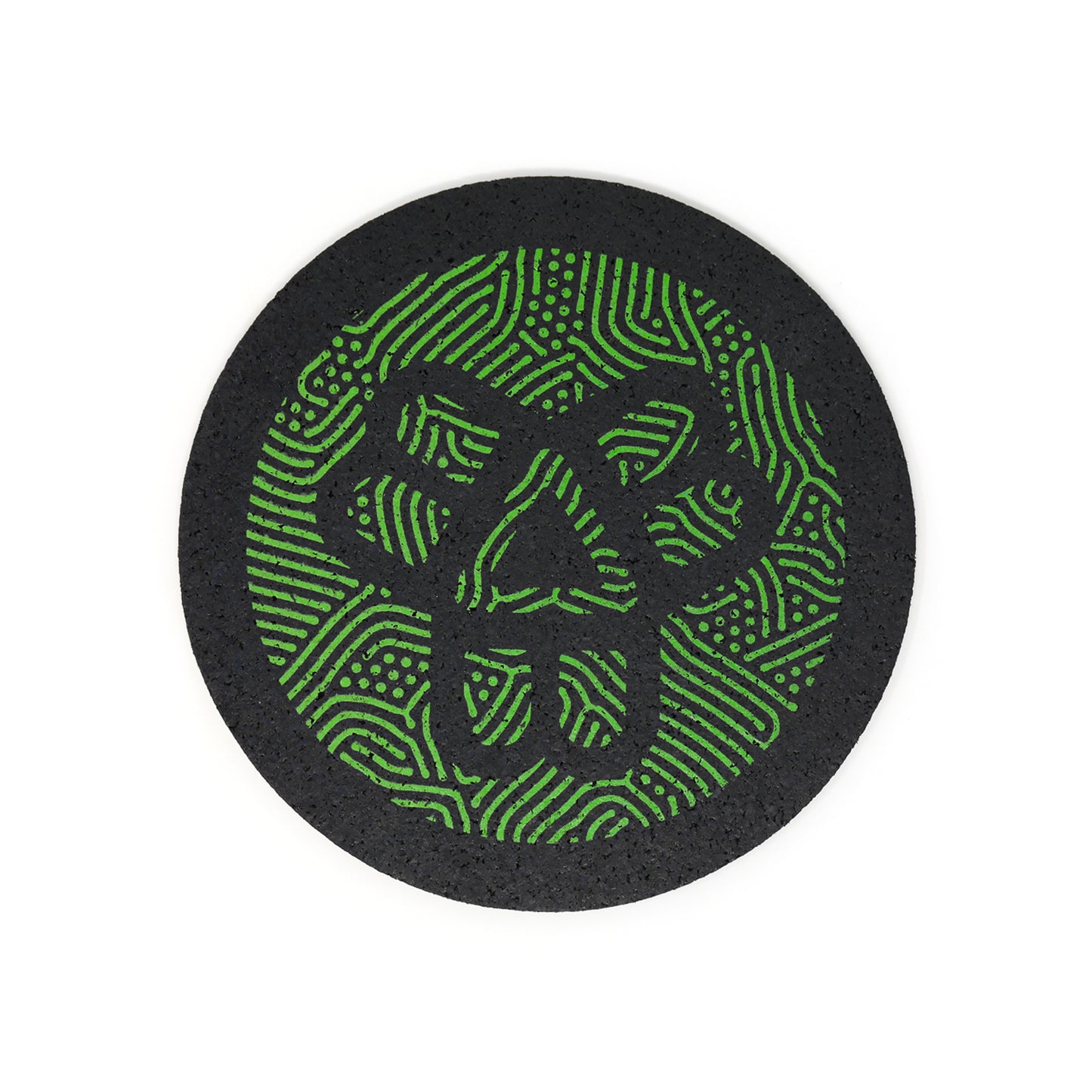 Recycled Rubber Circle Coaster