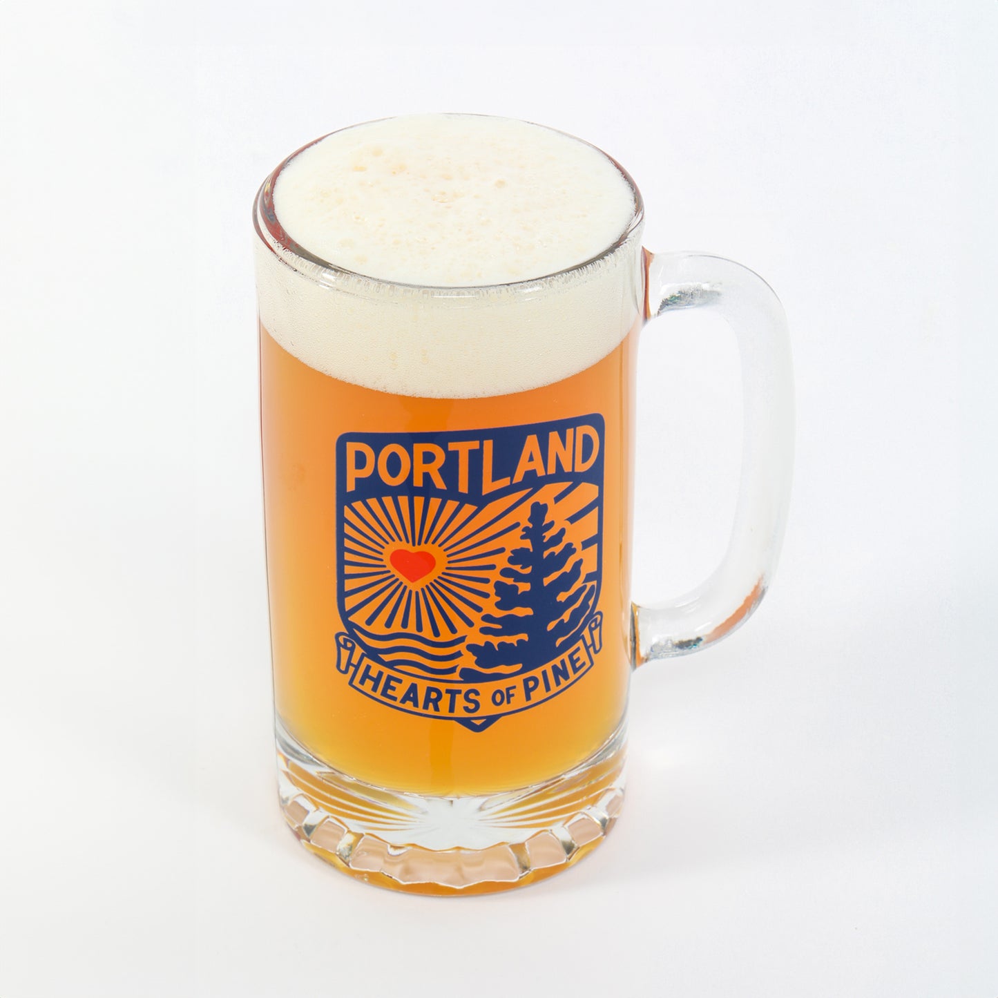 Hearts of Pine Collab Glass