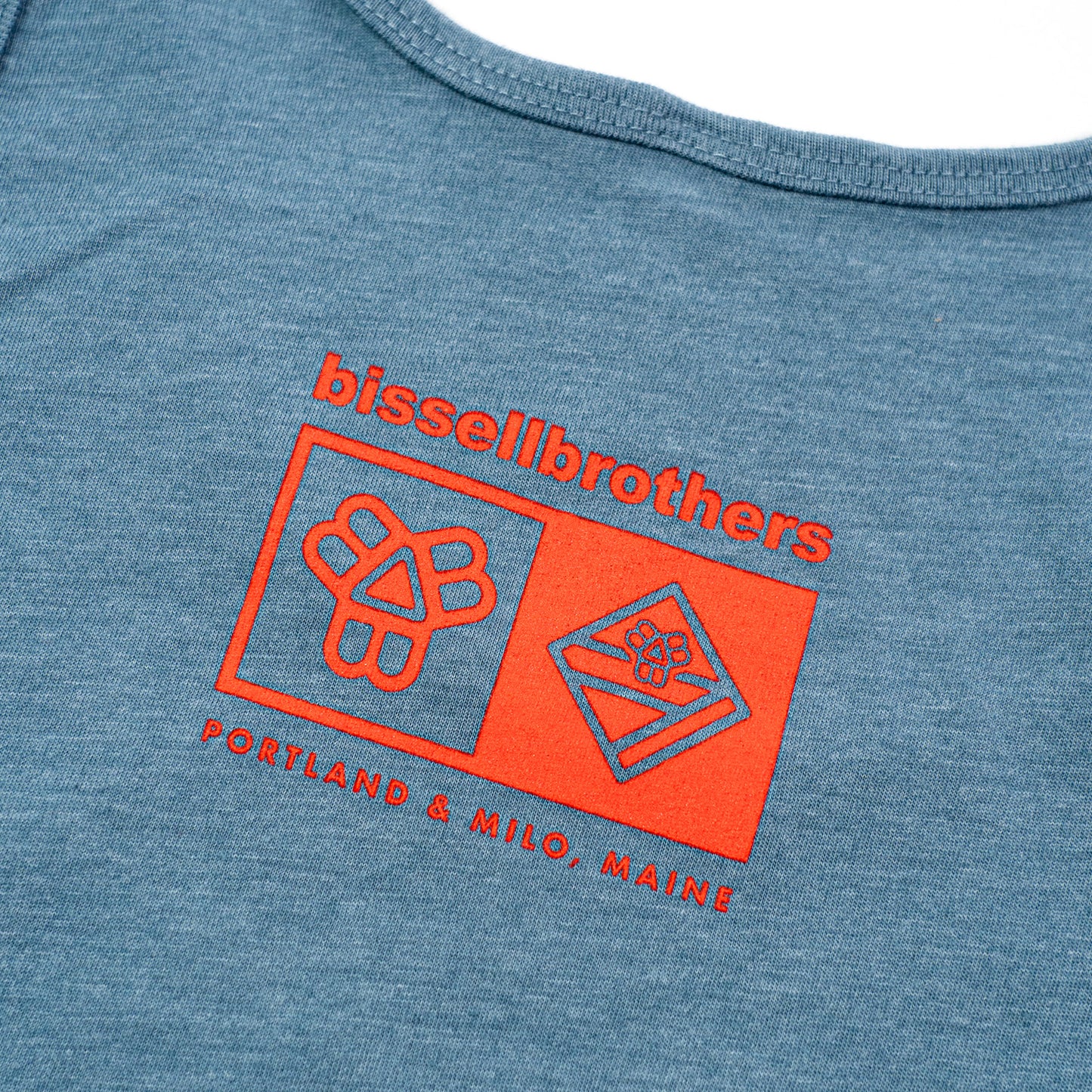 Heather Blue Logo Tank