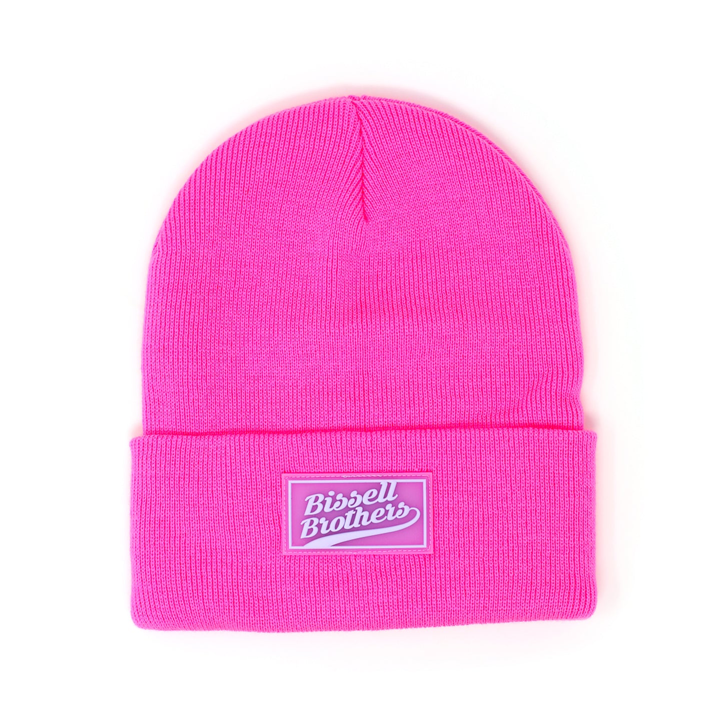 Neon Pink Cuffed Beanie