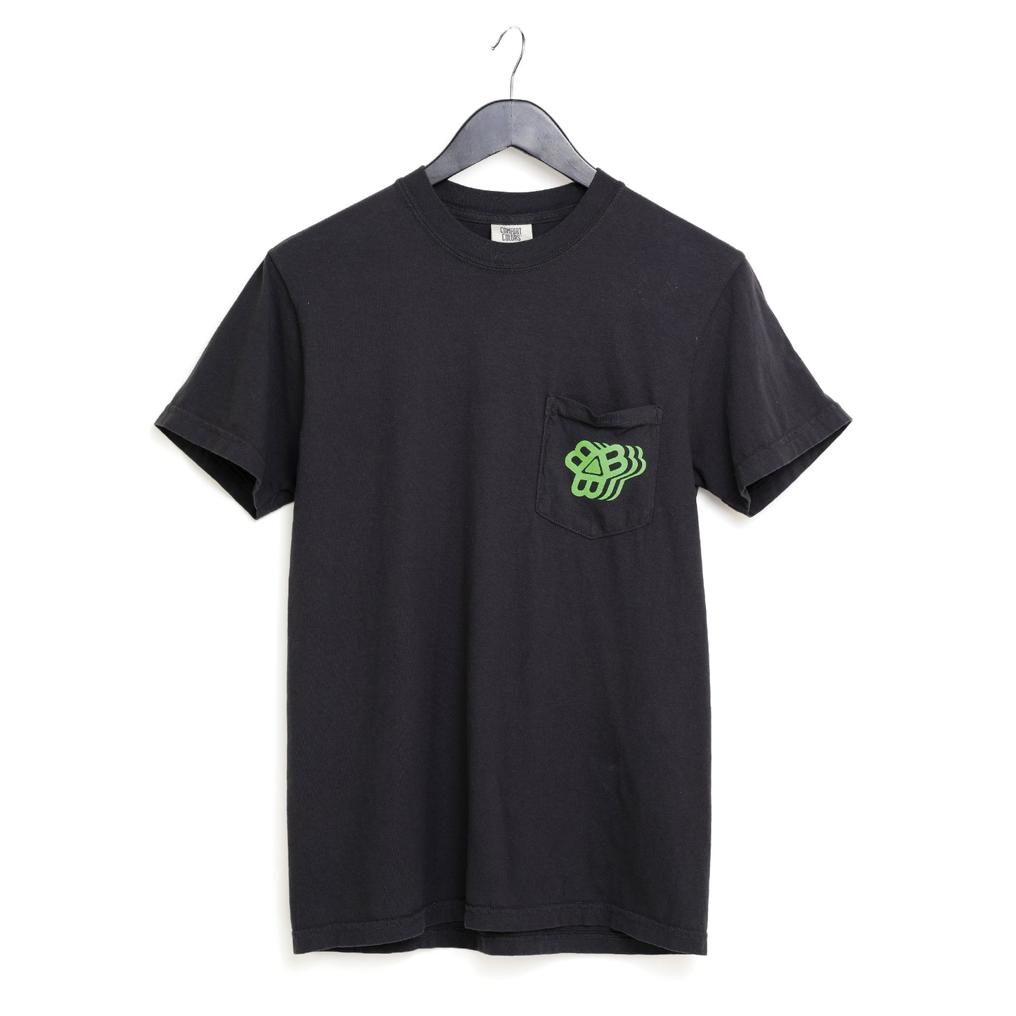 Black Pocket Logo Tee