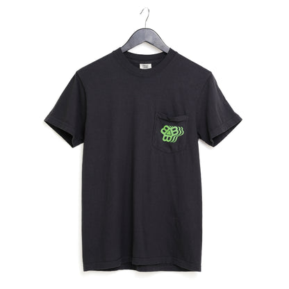 Black Pocket Logo Tee