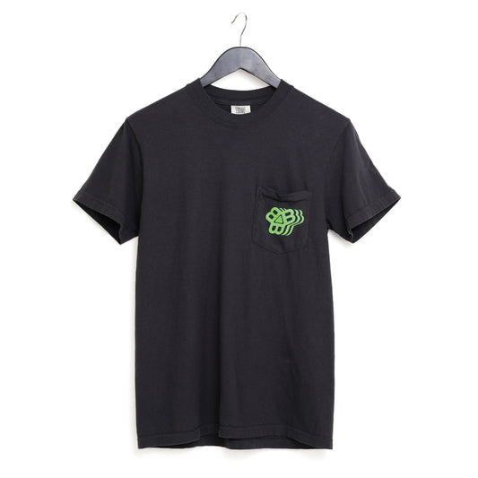 Black Pocket Logo Tee