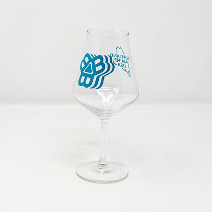 Tilt Logo 14oz Stemware - Blue