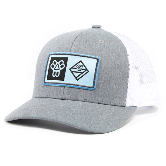 Heather Dual Logo Trucker