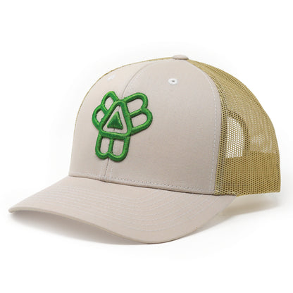 Summer Trucker - (Khaki / Green)