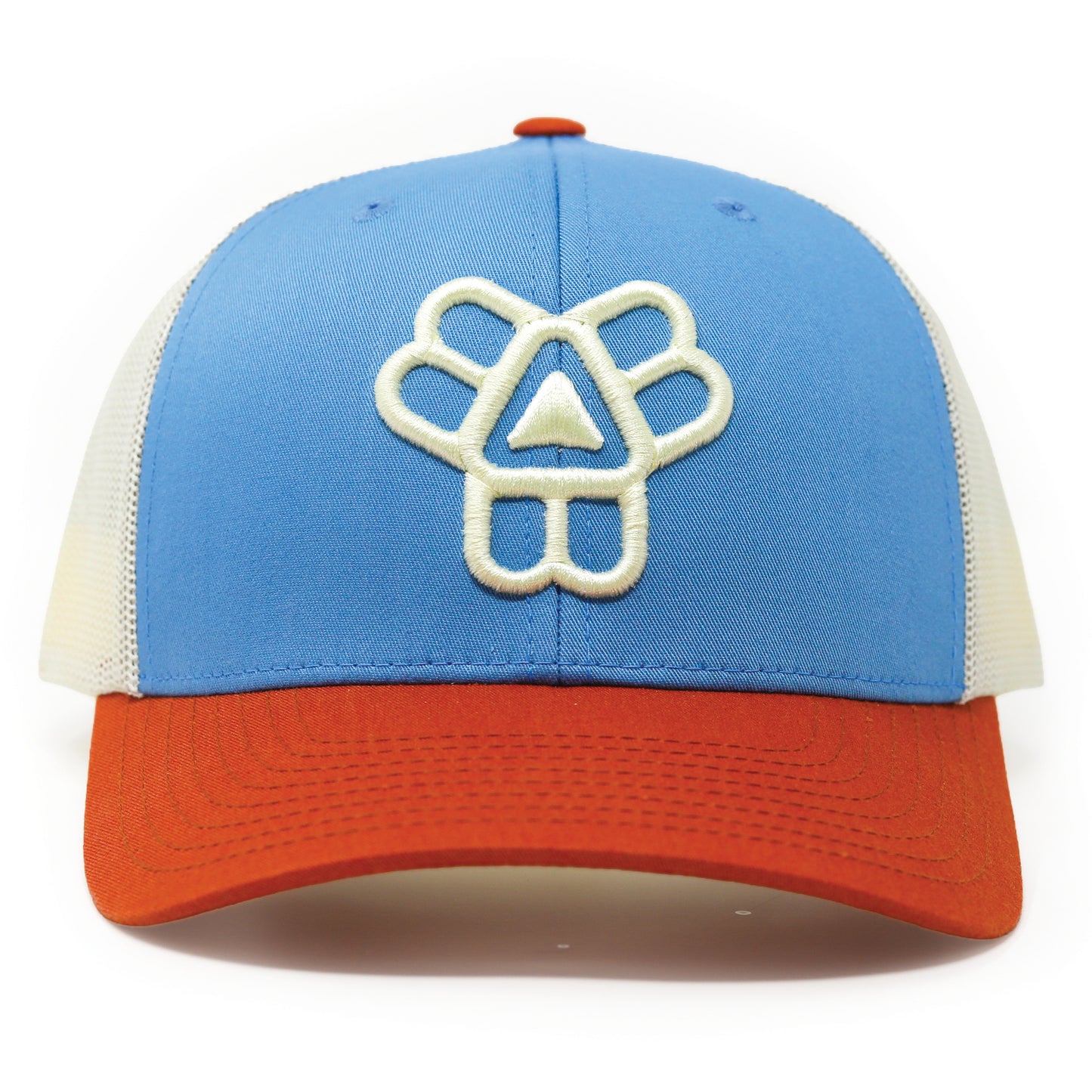 Summer Trucker - (Dark Orange / Blue / White)