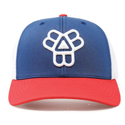 Summer Trucker Hat - (Red / White / Blue)