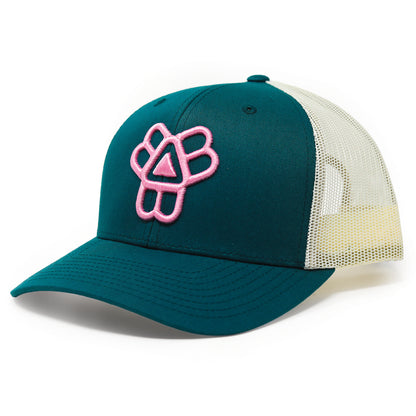 Summer Trucker - (Teal / Pink)