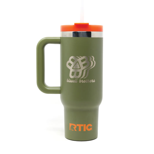 RTIC Insulated Mug - Orange / Green / Tan