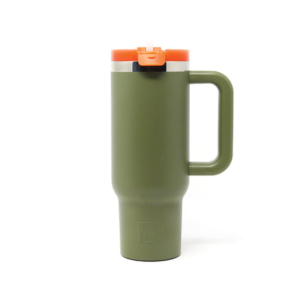 RTIC Insulated Mug - Orange / Green / Tan